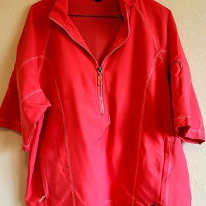 Women's - Bette & Court Swing Coral/Pink Color -Sports Pullover Jacket - Size M